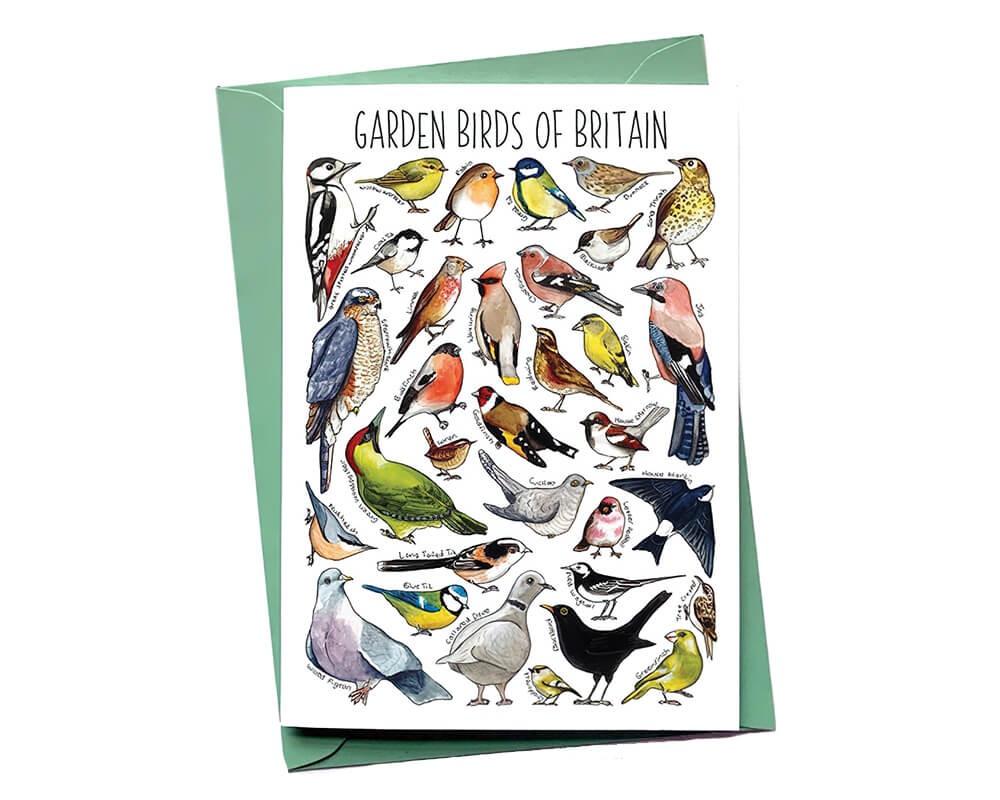 Greeting Card - Garden Birds of Britain