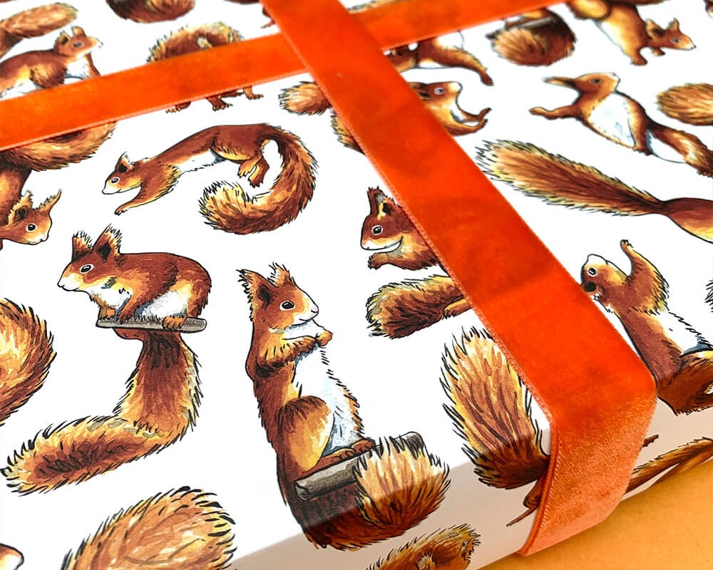 Wrapping Paper - Red Squirrels
