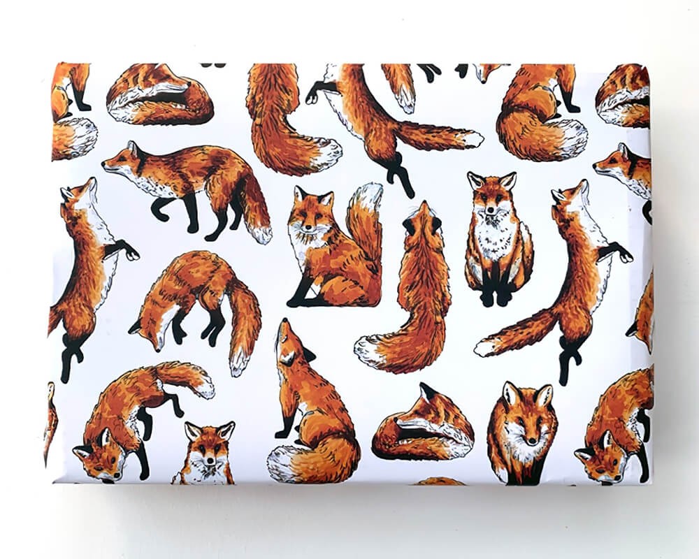Wrapping Paper - Foxes