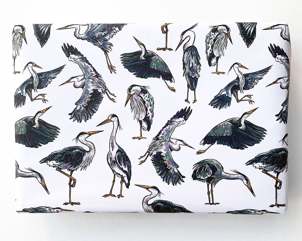 Wrapping Paper - Heron