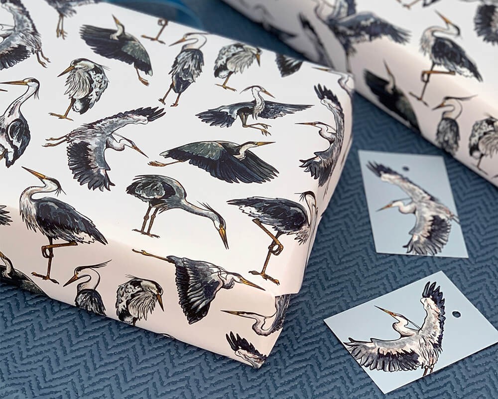 Wrapping Paper - Heron