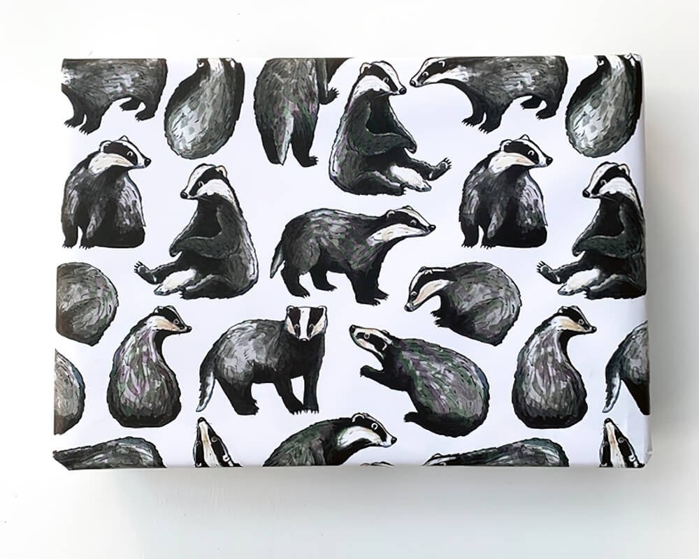 Wrapping Paper - Badgers