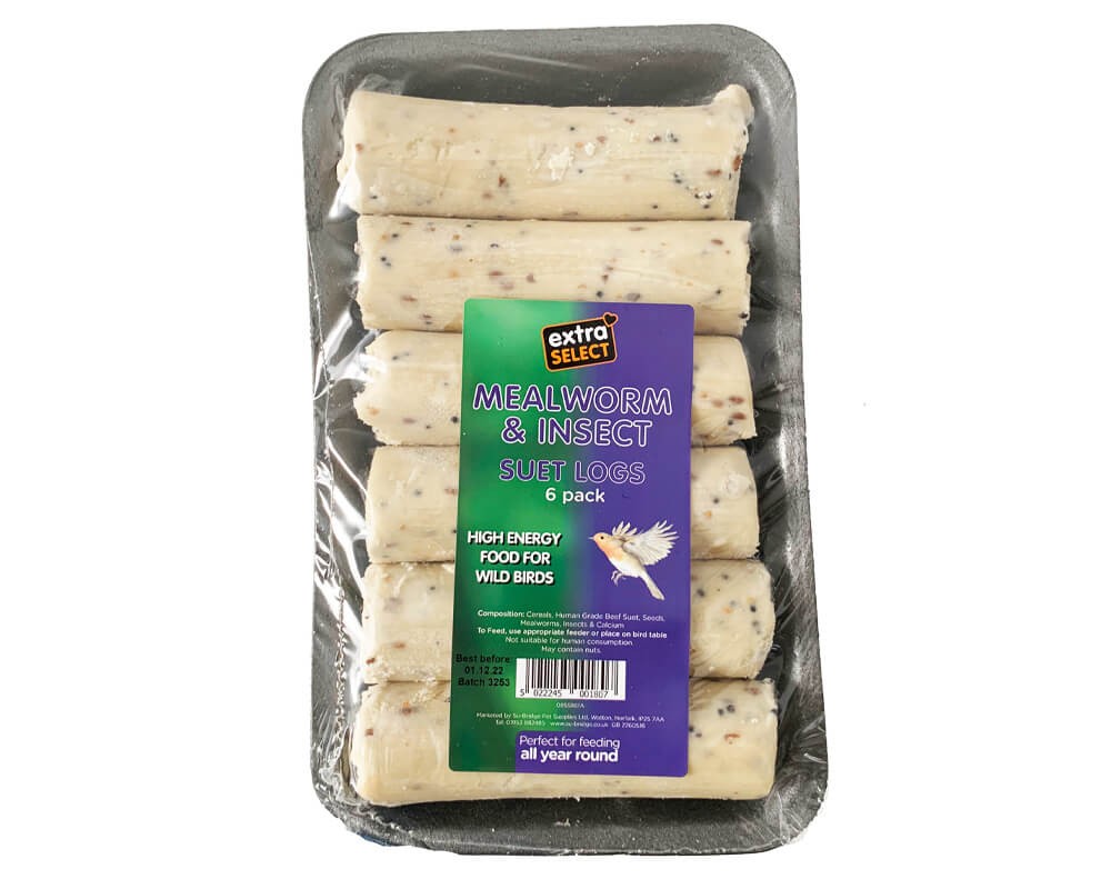 Suet Logs - Insect & Mealworm Flavour