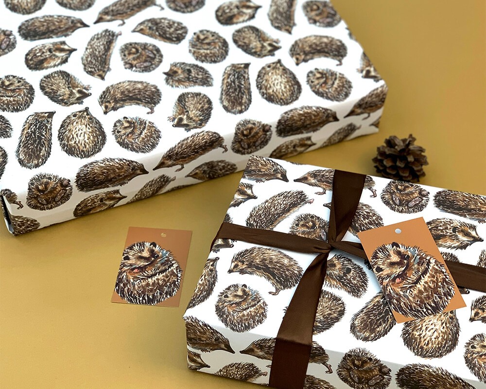 Wrapping Paper - Hedgehogs