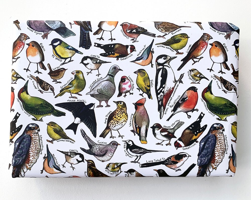 Wrapping Paper - Garden Birds of Britain